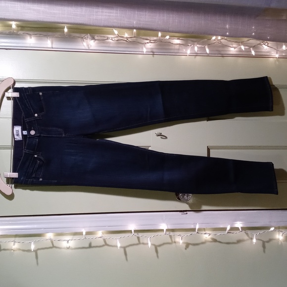 Women's Paige Skyline Skinny size 26 denim clean dark wash - Picture 6 of 13